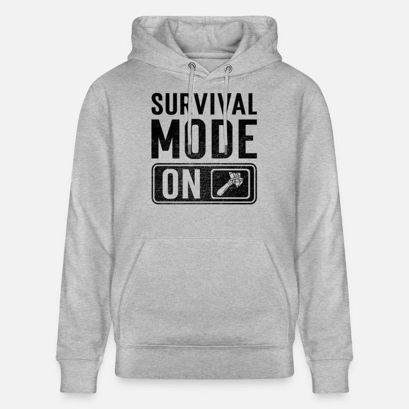 Mode Survie activé - Sweat à capuche bio CRUISER Stanley/Stella Unisexe - gris chiné