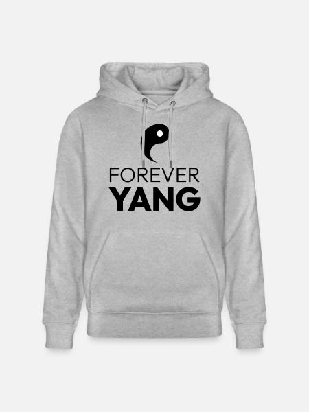 Forever Yang - Stanley/Stella CRUISER Unisex Organic Hoodie - heather grey