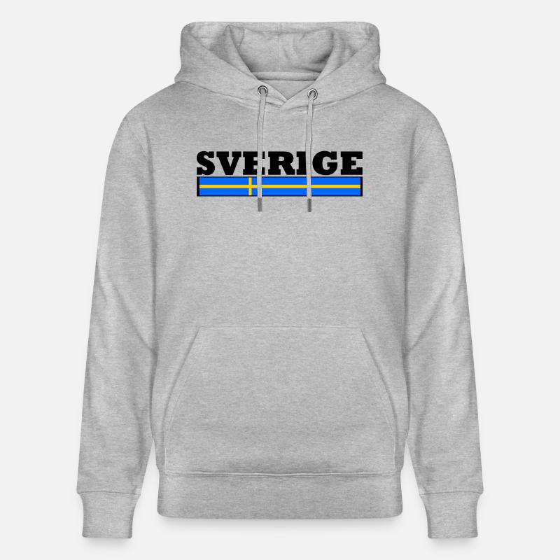 Drapeau suède - Sweat à capuche bio CRUISER Stanley/Stella Unisexe - gris chiné