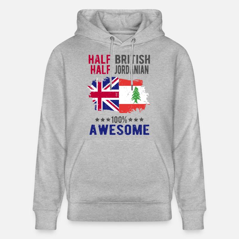 Moitié britannique moitié jordanien - Sweat à capuche bio CRUISER Stanley/Stella Unisexe - gris chiné