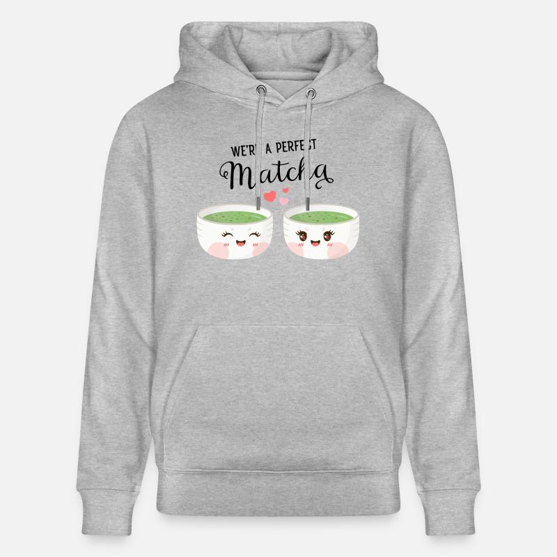 We're A Perfect Matcha - Sweat à capuche bio CRUISER Stanley/Stella Unisexe - gris chiné