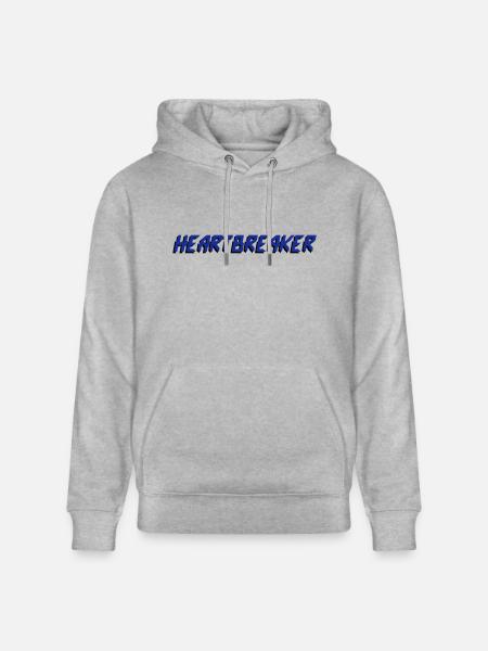 heartbreaker blue - Stanley/Stella CRUISER Unisex Organic Hoodie - heather grey