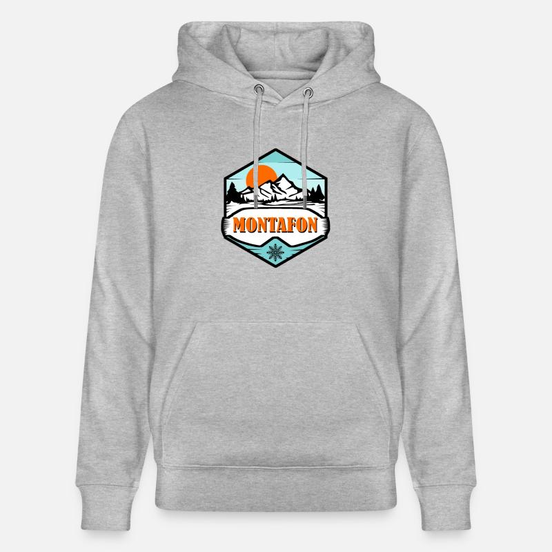 Montafon - Sweat à capuche bio CRUISER Stanley/Stella Unisexe - gris chiné
