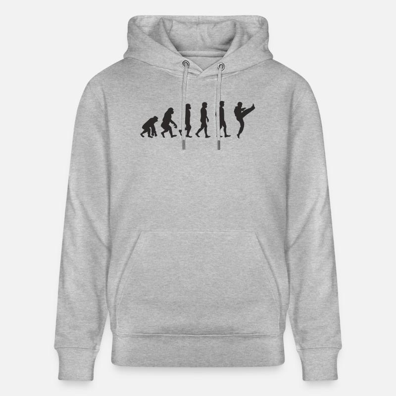 Evolution Karate - Sweat à capuche bio CRUISER Stanley/Stella Unisexe - gris chiné