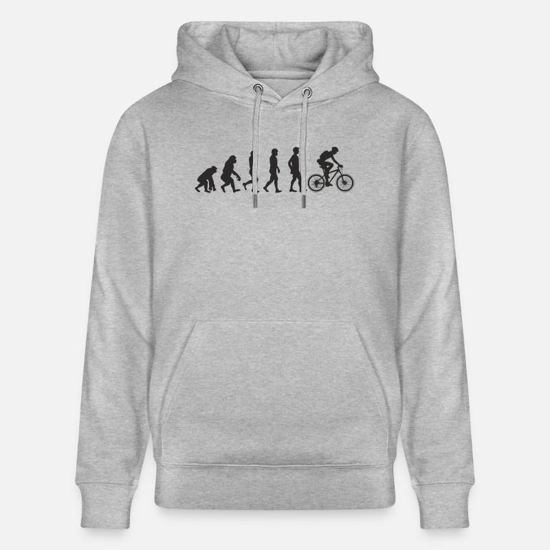 Evolution Bicycle - Sweat à capuche bio CRUISER Stanley/Stella Unisexe - gris chiné