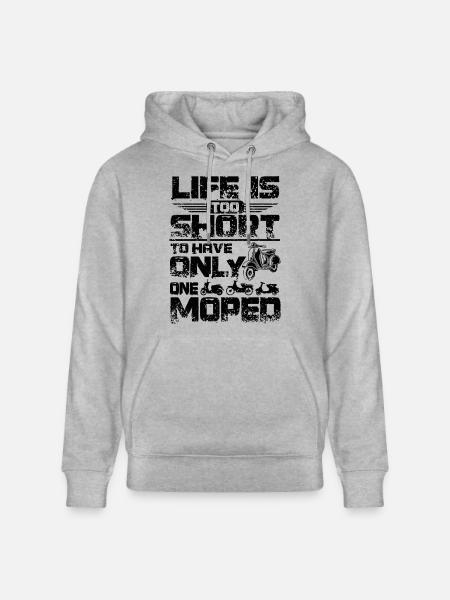 Har brug for flere knallerter - Stanley/Stella CRUISER økologisk unisex-hoodie - grå meleret