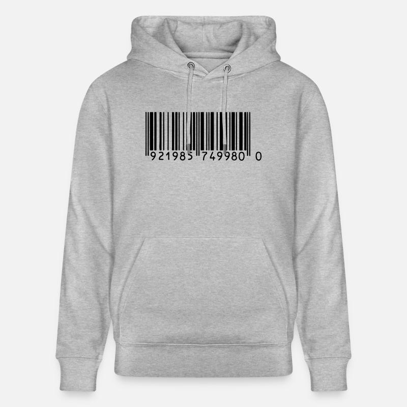 barcodef1 - Sweat à capuche bio CRUISER Stanley/Stella Unisexe - gris chiné