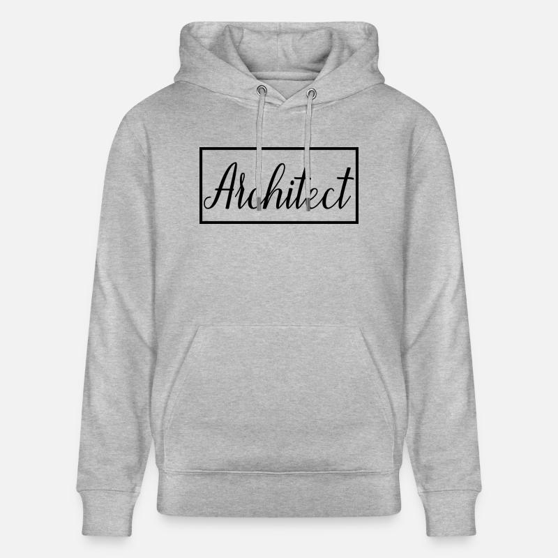 Architecte Fier étudiant architecte diplômé - Sweat à capuche bio CRUISER Stanley/Stella Unisexe - gris chiné