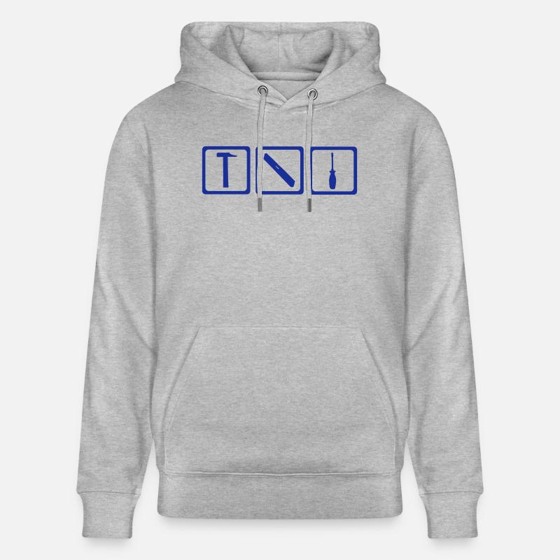 Outil - artisan - Sweat à capuche bio CRUISER Stanley/Stella Unisexe - gris chiné