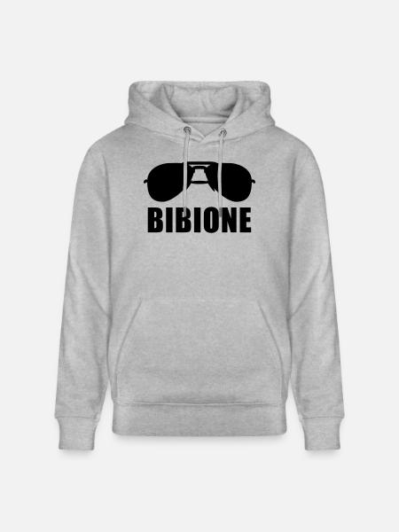 Coole Bibione Sonnenbrille - Stanley/Stella Unisex Bio-Hoodie CRUISER  - Grau meliert