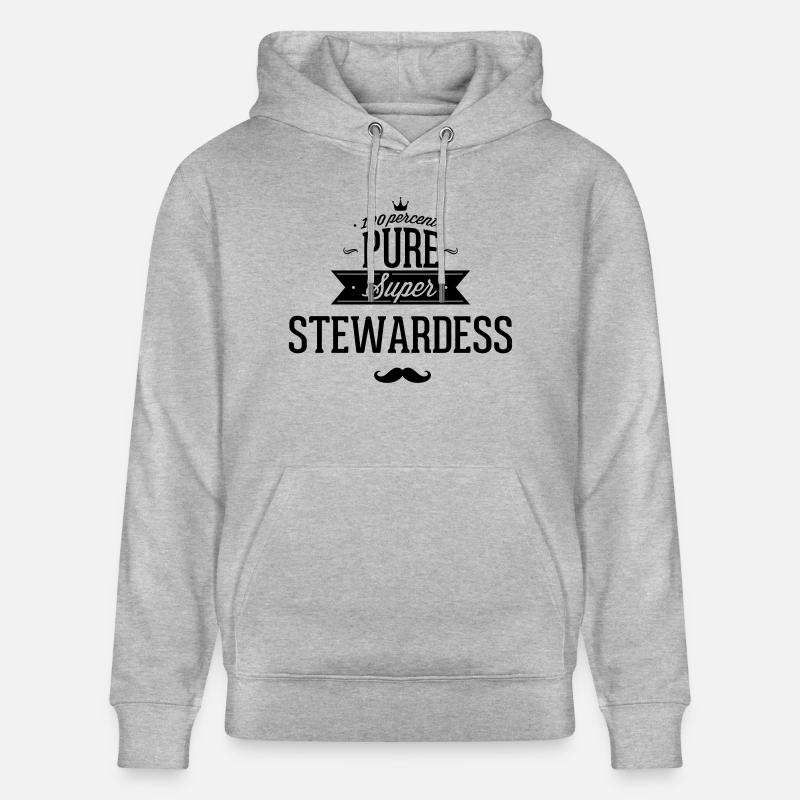 100 % super intendant - Sweat à capuche bio CRUISER Stanley/Stella Unisexe - gris chiné