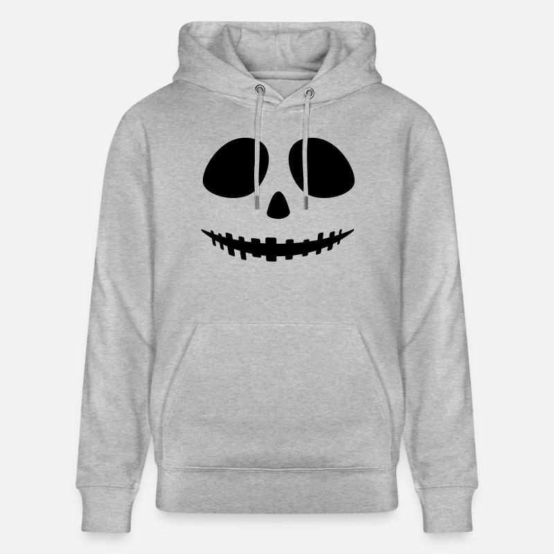 Visage de Halloween 1C. - Sweat à capuche bio CRUISER Stanley/Stella Unisexe - gris chiné