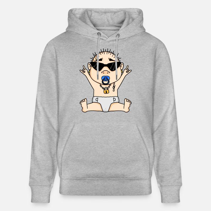 Cool bébé - Sweat à capuche bio CRUISER Stanley/Stella Unisexe - gris chiné