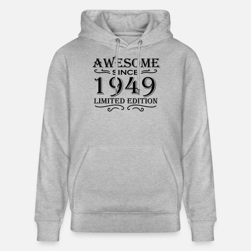 1949 - Sweat à capuche bio CRUISER Stanley/Stella Unisexe - gris chiné