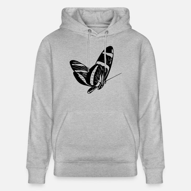 papillon - Sweat à capuche bio CRUISER Stanley/Stella Unisexe - gris chiné