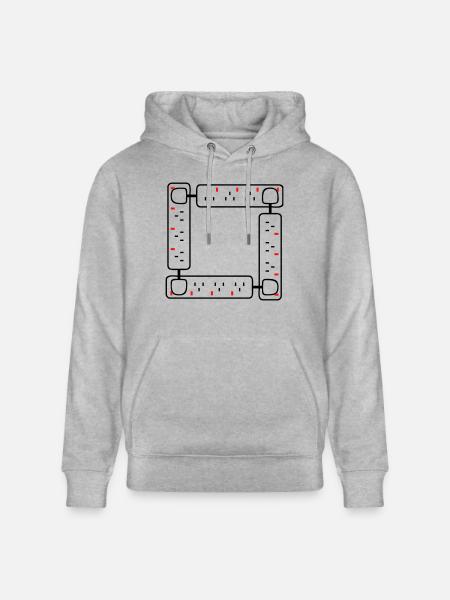 4way - Stanley/Stella CRUISER Unisex Organic Hoodie - heather grey
