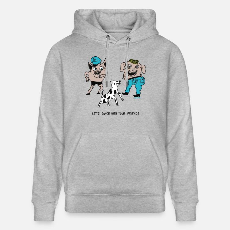 Dansons avec vos amis - Sweat à capuche bio CRUISER Stanley/Stella Unisexe - gris chiné
