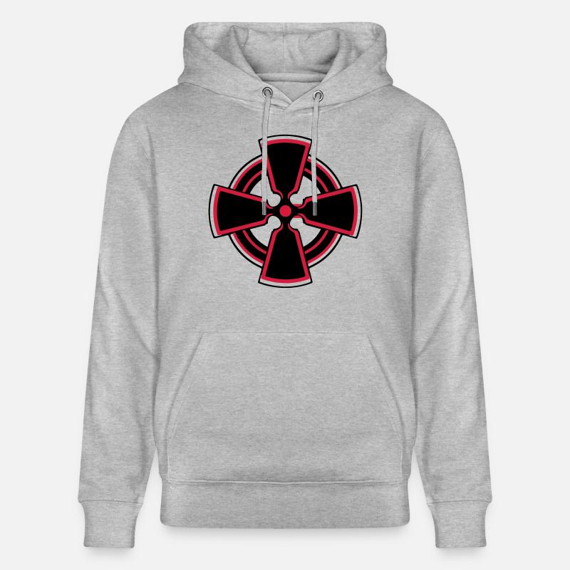 celtic_cross - Sweat à capuche bio CRUISER Stanley/Stella Unisexe - gris chiné