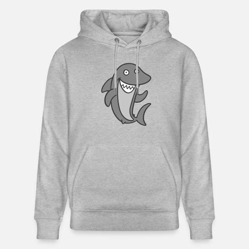 requin - Sweat à capuche bio CRUISER Stanley/Stella Unisexe - gris chiné