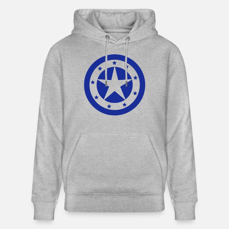 étoiles / stars (texas, 1c) - Sweat à capuche bio CRUISER Stanley/Stella Unisexe - gris chiné