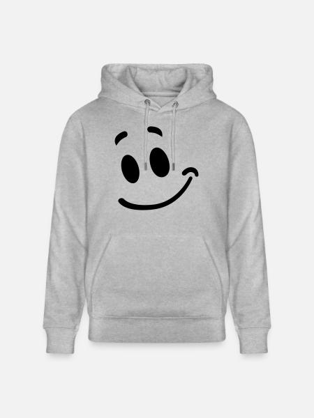 Lachgesicht - Stanley/Stella CRUISER Unisex Organic Hoodie - heather grey