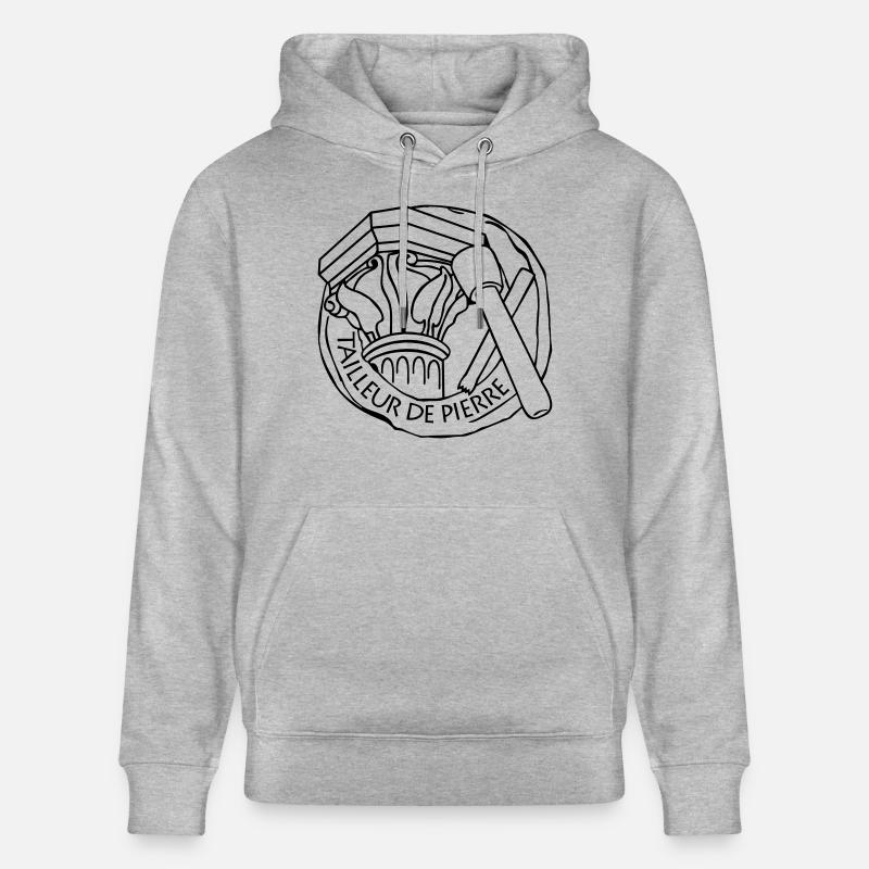 TailleurDePierre - Sweat à capuche bio CRUISER Stanley/Stella Unisexe - gris chiné