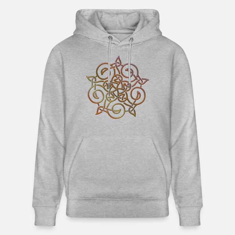Celtic Fleur - Sweat à capuche bio CRUISER Stanley/Stella Unisexe - gris chiné