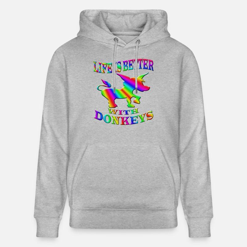 baudet - Sweat à capuche bio CRUISER Stanley/Stella Unisexe - gris chiné