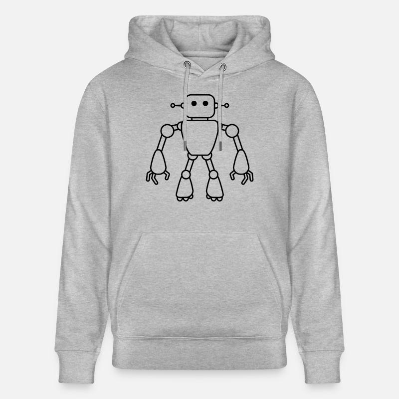 Robot Man - Sweat à capuche bio CRUISER Stanley/Stella Unisexe - gris chiné