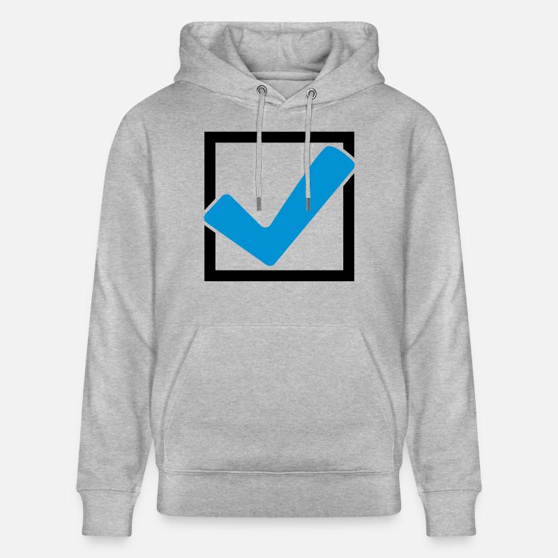 Rectangular hook logo - Stanley/Stella CRUISER Unisex Organic Hoodie - heather grey