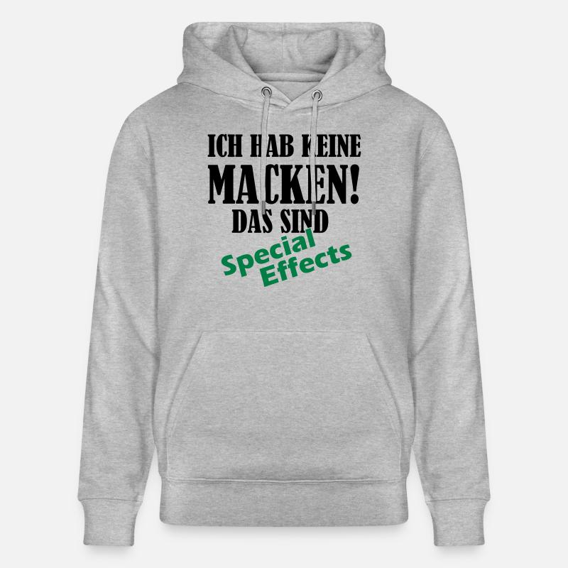 keine_macken_02 - Stanley/Stella Unisex Bio-Hoodie CRUISER  - Grau meliert