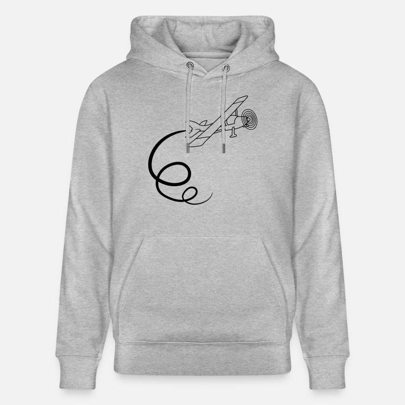 looping kunstflug kunstflieger propeller kleinflug - Stanley/Stella Unisex Bio-Hoodie CRUISER  - Grau meliert
