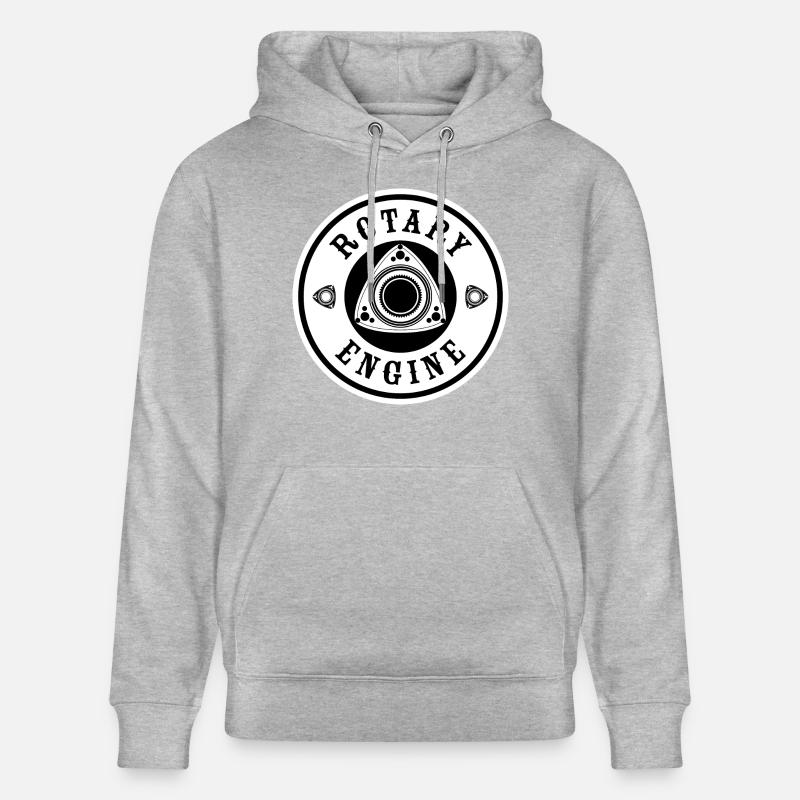 Moteur rotatif - Blanc - Sweat à capuche bio CRUISER Stanley/Stella Unisexe - gris chiné