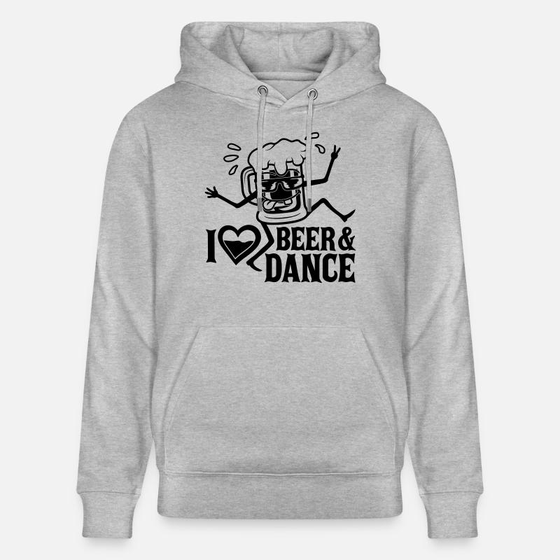 Bière et danse Amour - Sweat à capuche bio CRUISER Stanley/Stella Unisexe - gris chiné