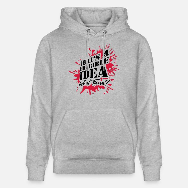 C’est une idée horrible - Sweat à capuche bio CRUISER Stanley/Stella Unisexe - gris chiné