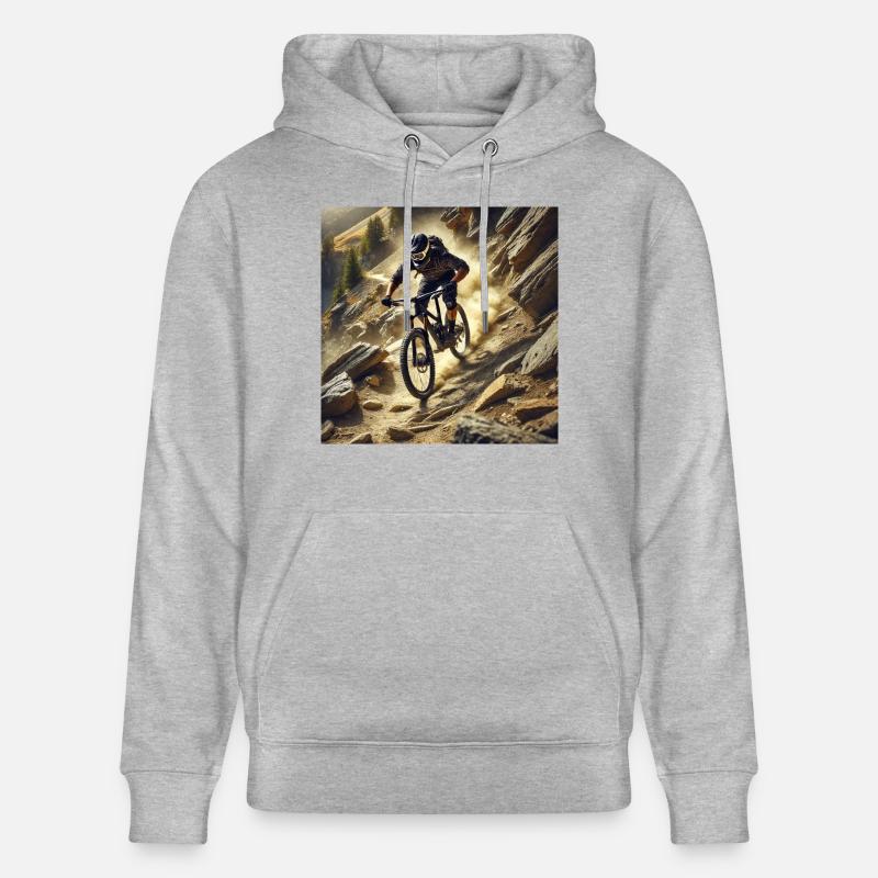Le VTT ! - Sweat à capuche bio CRUISER Stanley/Stella Unisexe - gris chiné
