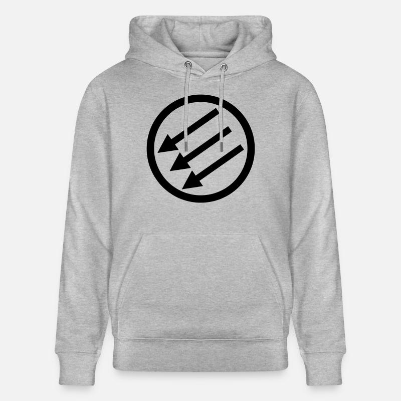 Järnfronten / Eiserne Front / Iron Front - Stanley/Stella CRUISER Unisex Organic Hoodie - heather grey