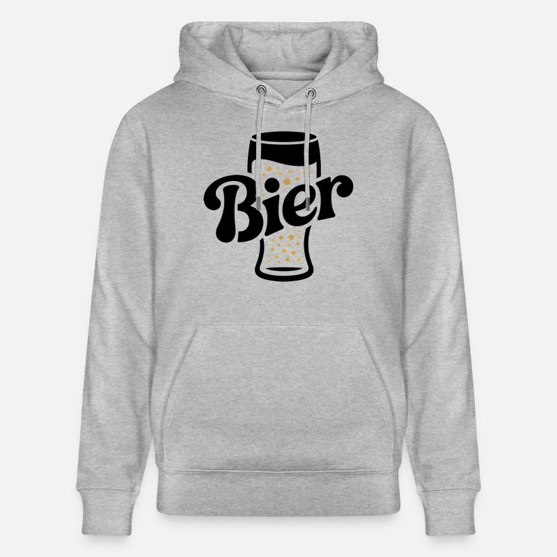 Bière - Logo drôle d’alcool - Sweat à capuche bio CRUISER Stanley/Stella Unisexe - gris chiné