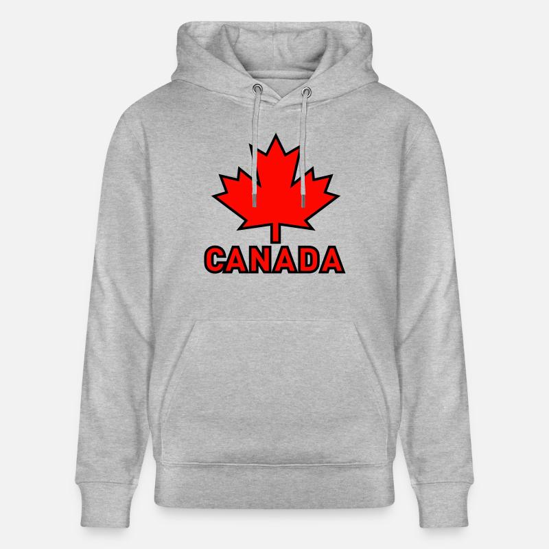 Canada Leaf zweifarbig - Stanley/Stella Unisex Bio-Hoodie CRUISER - Grau meliert