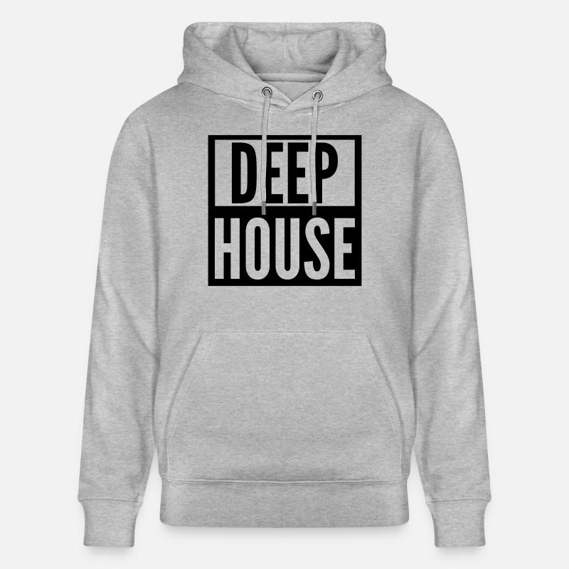 deep house - Stanley/Stella Unisex Bio-Hoodie CRUISER - Grau meliert