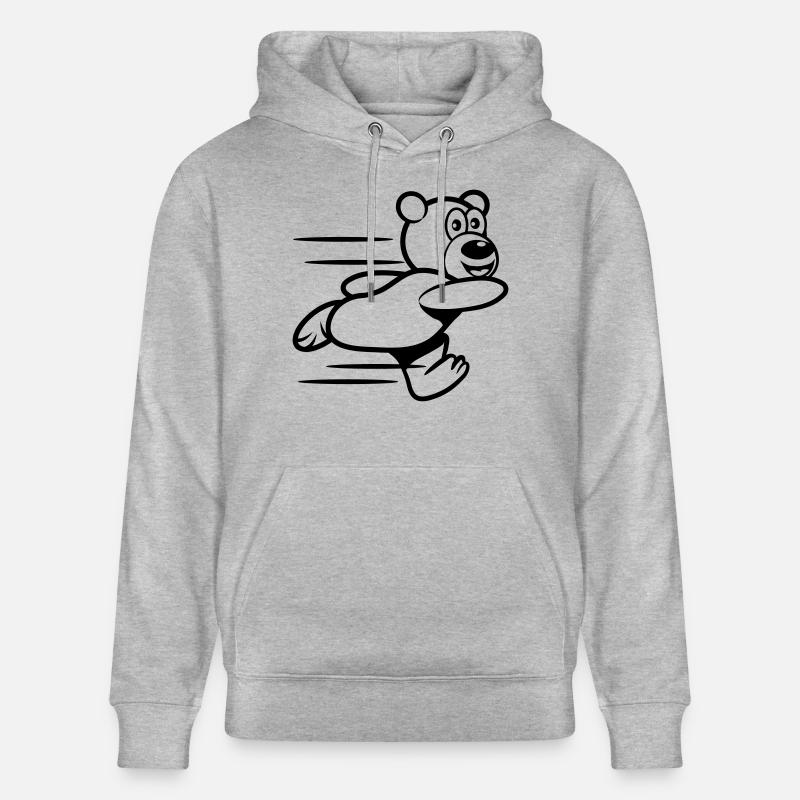 Exécutez Teddy exécuter - Sweat à capuche bio CRUISER Stanley/Stella Unisexe - gris chiné