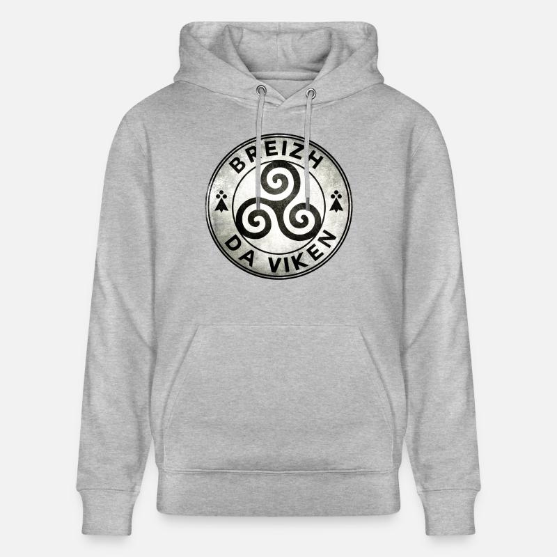 Breizh da viken 2 - Sweat à capuche bio CRUISER Stanley/Stella Unisexe - gris chiné