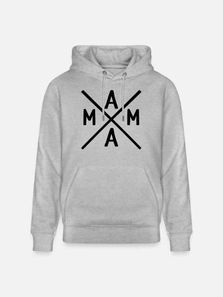 Mama - Stanley/Stella Unisex Bio-Hoodie CRUISER - Grau meliert
