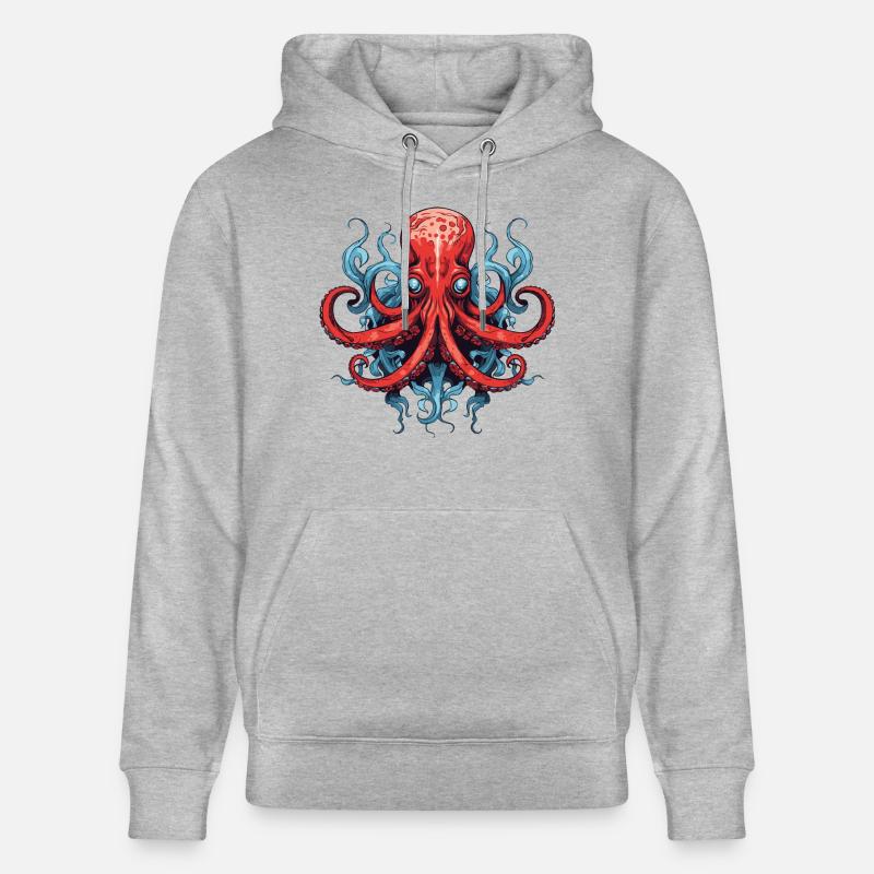 Pieuvre Pieuvre - Sweat à capuche bio CRUISER Stanley/Stella Unisexe - gris chiné
