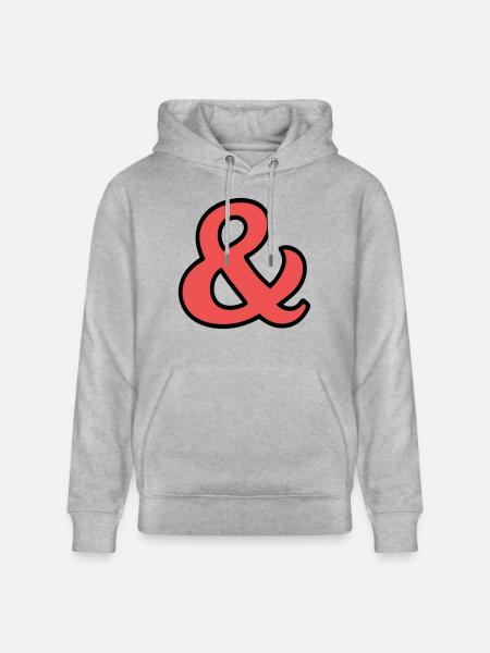 And signs - Stanley/Stella CRUISER Unisex Organic Hoodie - heather grey
