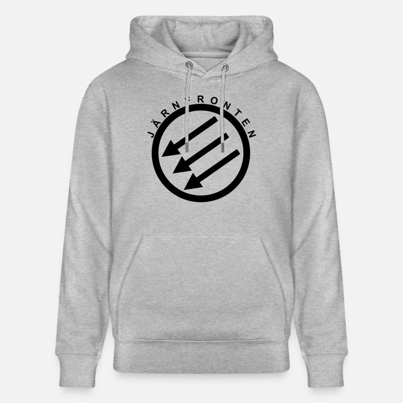 Järnfronten / Eiserne Front / Iron Front - Stanley/Stella CRUISER Unisex Organic Hoodie - heather grey