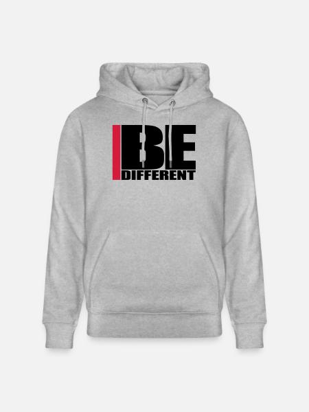 Cool Be Different Logo - Sweat à capuche bio CRUISER Stanley/Stella Unisexe - gris chiné
