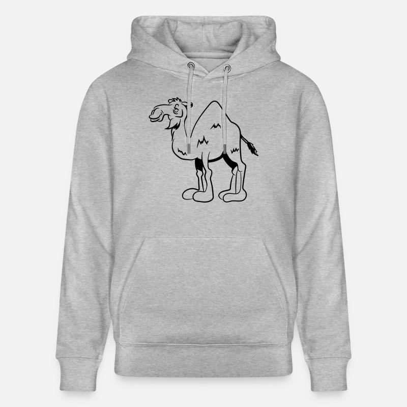 Camel drôle maladroit - Sweat à capuche bio CRUISER Stanley/Stella Unisexe - gris chiné