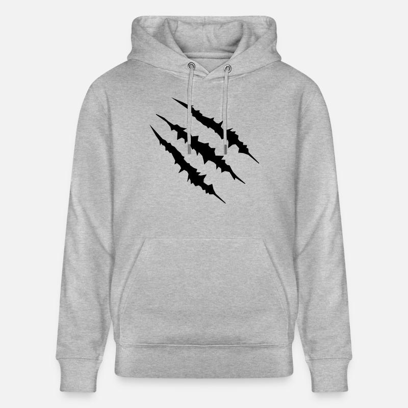 krallen_001 - Sweat à capuche bio CRUISER Stanley/Stella Unisexe - gris chiné