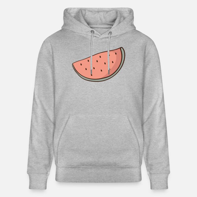 Pastèque - Sweat à capuche bio CRUISER Stanley/Stella Unisexe - gris chiné